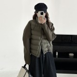 Lightweight and warm cotton jacket with spliced cotton jacket