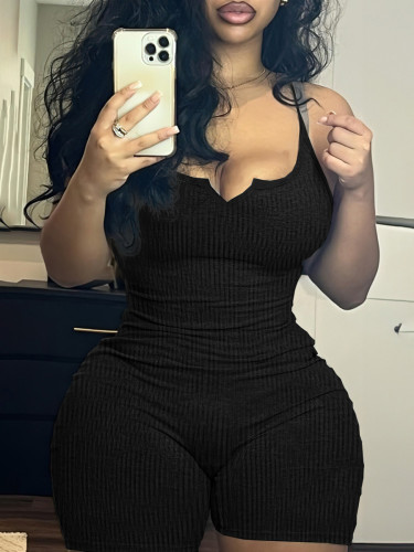 Strapless, sleeveless, backless, waist cinching, tight fitting, sports yoga, pit stripe jumpsuit