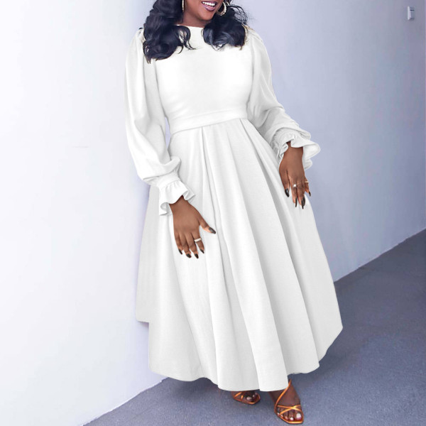 Large skirt A-line skirt plus size dress