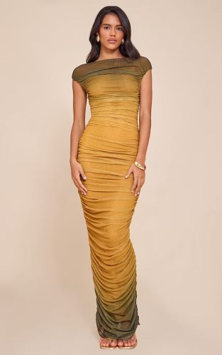 Gradient Tie-Dye Dress Skirt