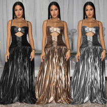 Strap Ball Sparkling Dress