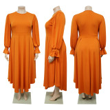 Large skirt A-line skirt plus size dress