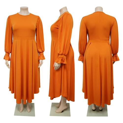 Large skirt A-line skirt plus size dress