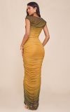 Gradient Tie-Dye Dress Skirt