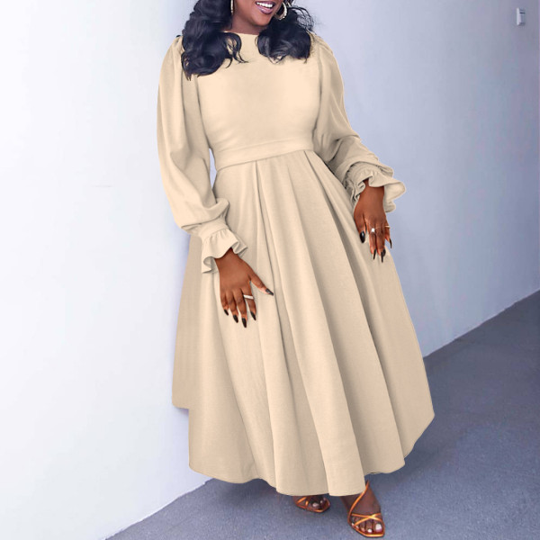 Large skirt A-line skirt plus size dress