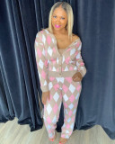 Checkered Knitted Two Piece Set