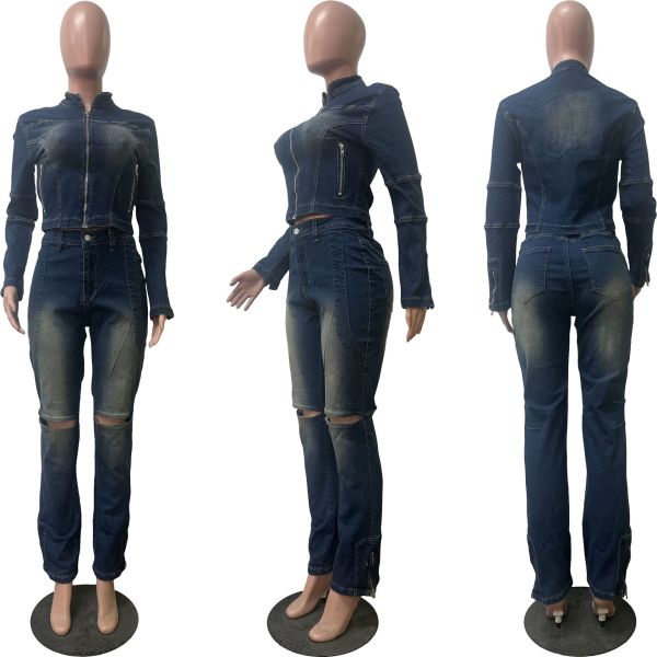 Washed Water Burnt Western Elastic Cowboy Set