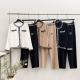 Cardigan wide leg pants two-piece knitted suit