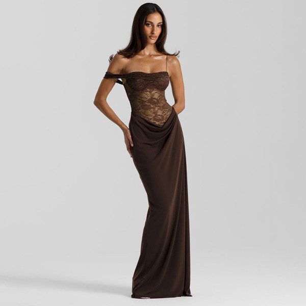 Strap lace dress