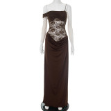 Strap lace dress