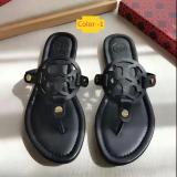 Flat bottomed sandals with anti slip angle and toe clamped flip flops