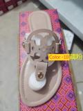 Flat bottomed sandals with anti slip angle and toe clamped flip flops