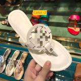 Flat bottomed sandals with anti slip angle and toe clamped flip flops