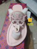 Flat bottomed sandals with anti slip angle and toe clamped flip flops