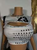 Short letter vest top