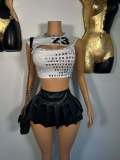 Short letter vest top