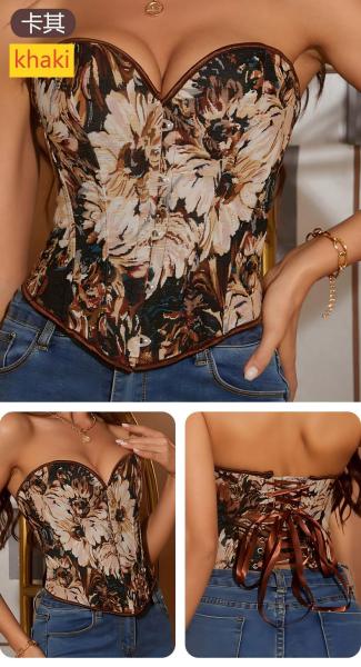 Fishbone corset, tight fitting, gathering court shapewear