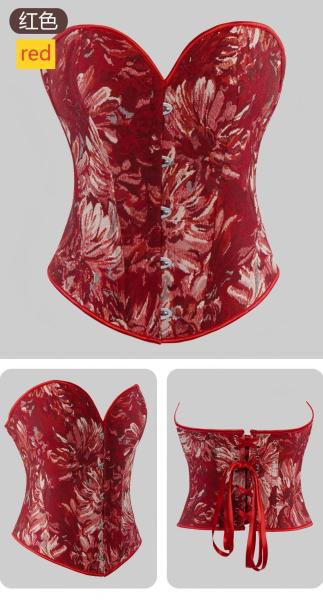 Fishbone corset, tight fitting, gathering court shapewear