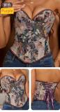 Fishbone corset, tight fitting, gathering court shapewear