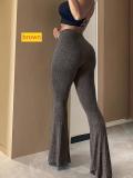 Tight elastic leggings yoga pants