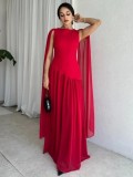 Dress style sleeveless dress long skirt
