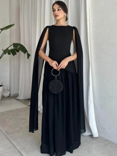 Dress style sleeveless dress long skirt