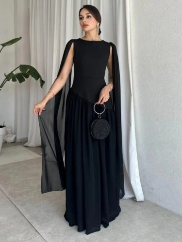Dress style sleeveless dress long skirt