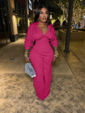 Tie up waist two-piece set