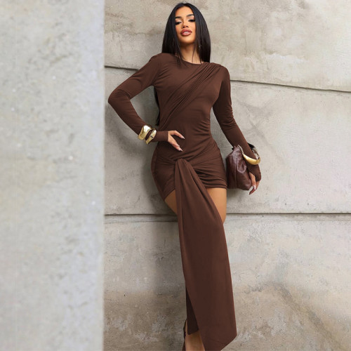 Long sleeved ribbon dress