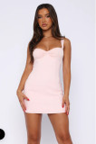 Lace patchwork camisole skirt