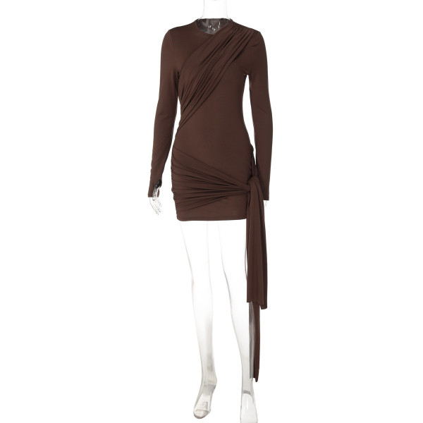 Long sleeved ribbon dress