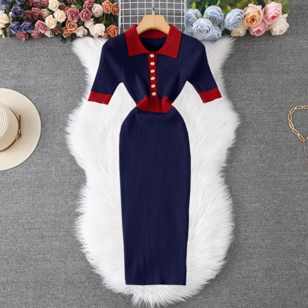 Polo Knitted Dress