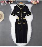 Short sleeved knitted dress