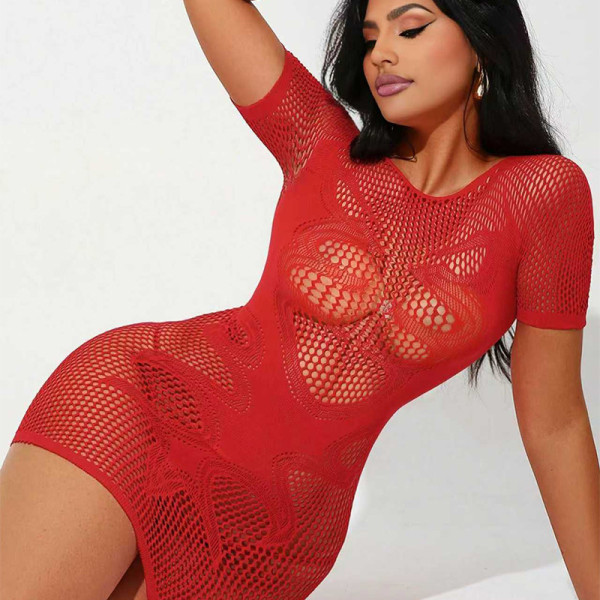 Sexy lingerie lace hollow out uniform