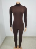 Velvet tight fitting hip lifting high elastic jumpsuit