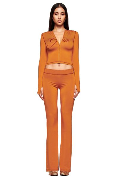 Solid color women's sexy open neck two-piece set XS-413