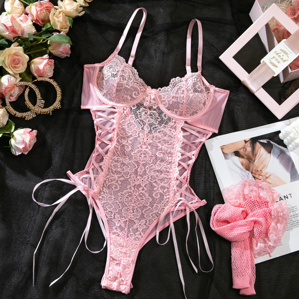 Lace splicing, tying rope, steel ring, gathering sling, shaping body, and stockings set