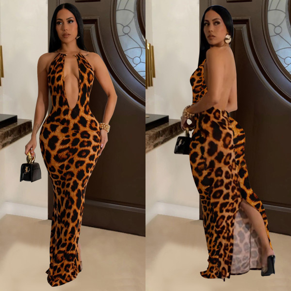 Leopard print dress