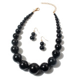 Imitation pearl collarbone chain