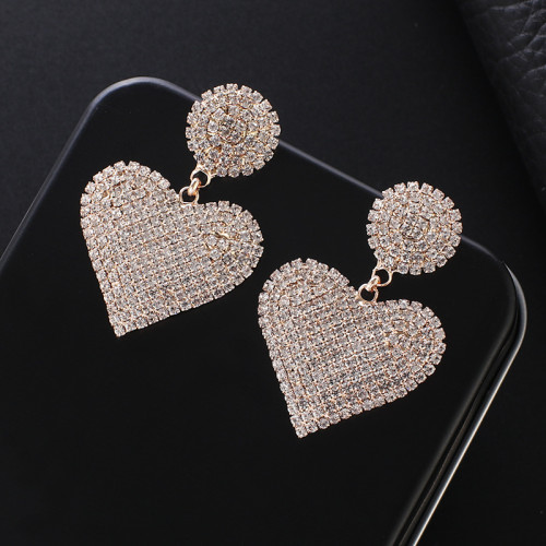 Water Diamond Love Earrings