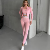 Embroidered Sports Yoga Set of Three