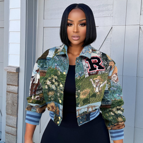 Loose jacket short coat