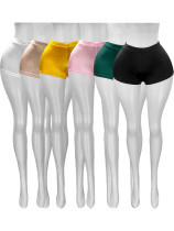 Elastic Glossy Hot Shorts HR25031 