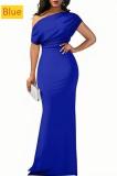 Sleeveless off shoulder tight long dress