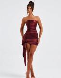 Strapless and hip hugging dress
