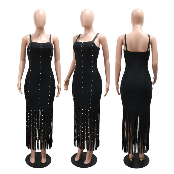 Braided Strappy Bodycon Dress