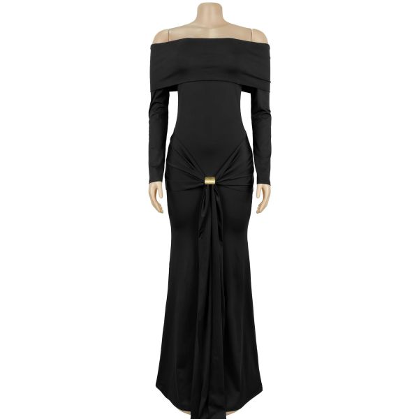 One shoulder bag arm dress