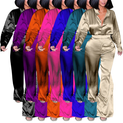 Woven long sleeved shirt and pants set