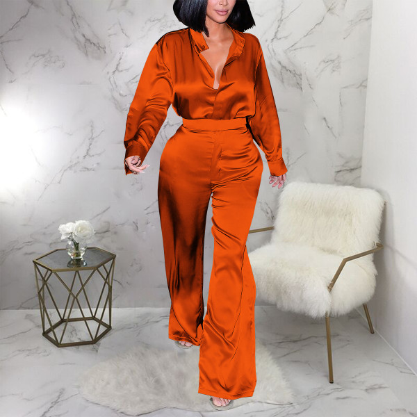 Woven long sleeved shirt and pants set