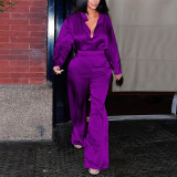 Woven long sleeved shirt and pants set